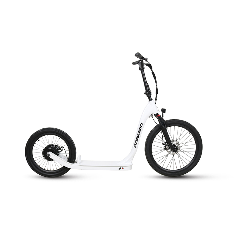 white color electric kick scooter