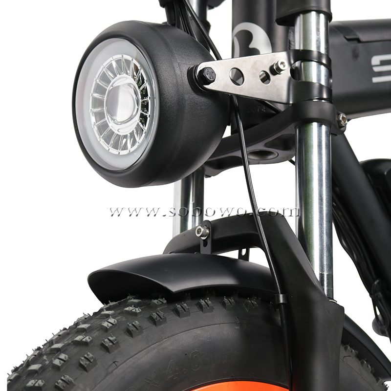 SOBOWO Unique Designed S68 Integrated Wheel Long Tail Cargo Electric Bike 