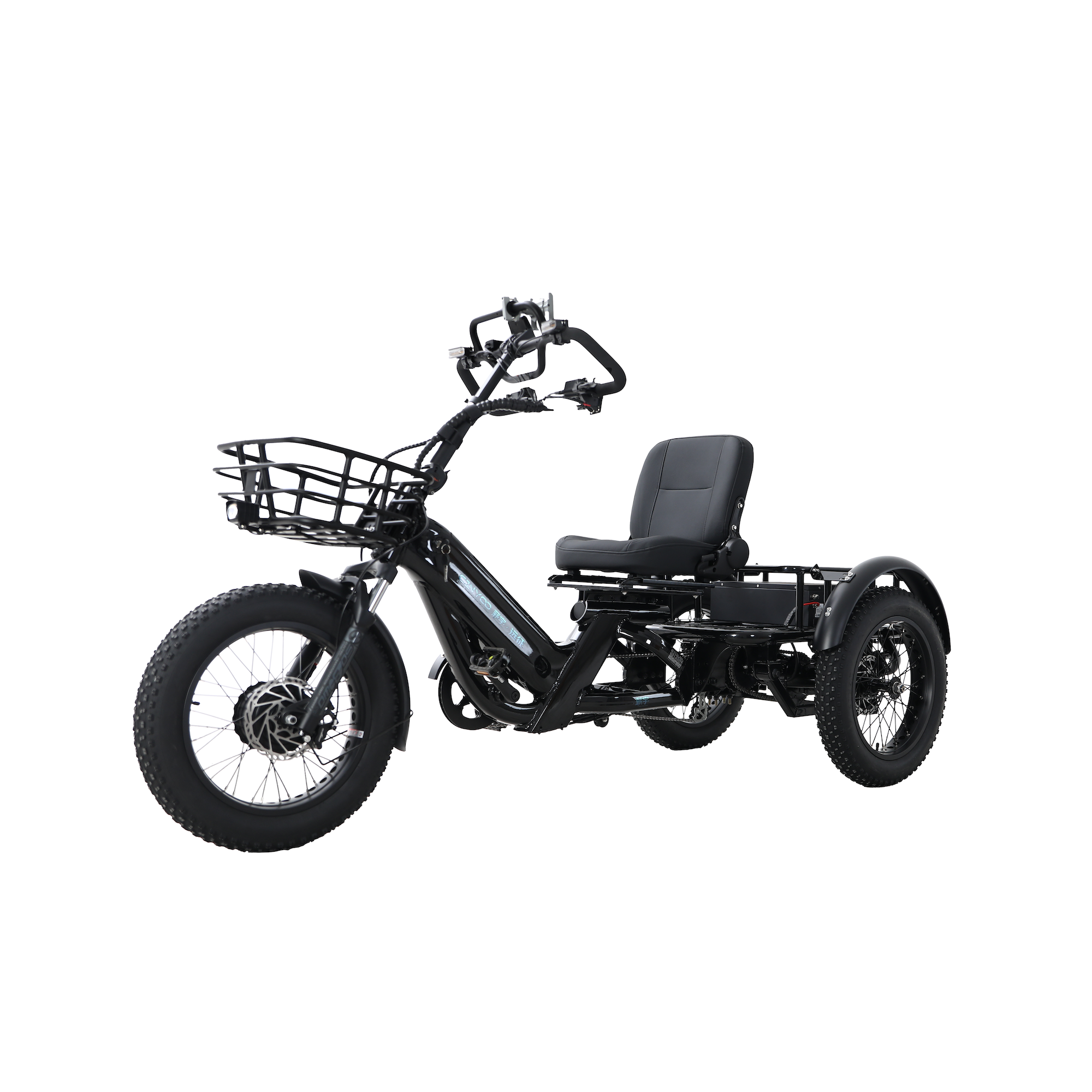 48v 2000w Dual Motor Electric Tricycle 400KM Long Range 80ah Semi-recumbent E Trike—WN18