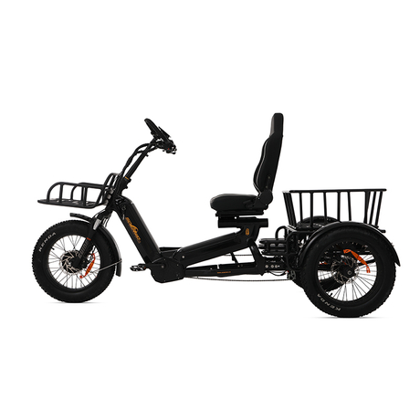 2500W 200Nm Torque 152Ah Semi-Recumbent Electric Tricycle - Sobowo Mike Cruiser 