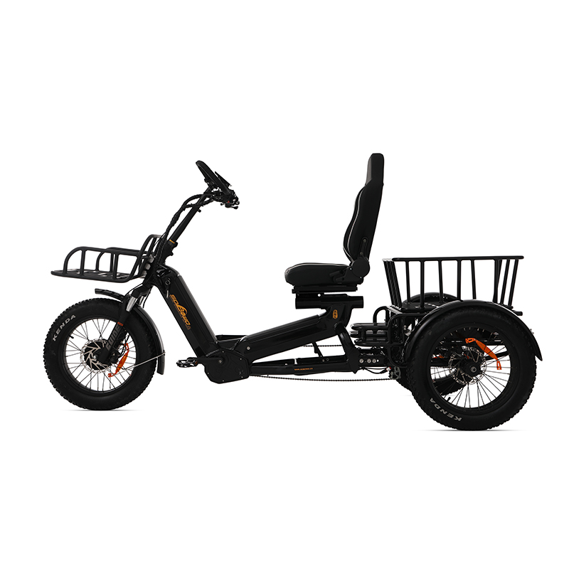 2000W 200Nm Torque 152Ah Semi-Recumbent Electric Tricycle - Sobowo Mike Cruiser 
