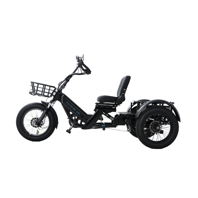 48v 2000w Dual Motor Electric Tricycle 400KM Long Range 80ah Semi-recumbent E Trike—WN18